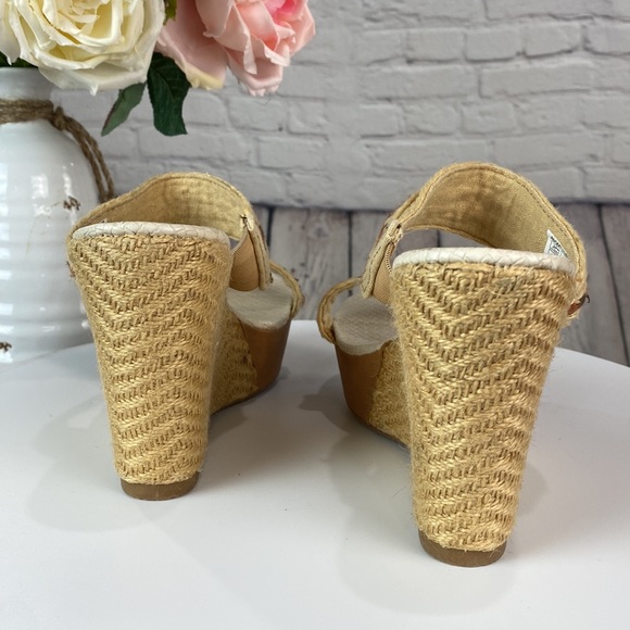 ROCKETDOG Brown/Rust/Tan/Cream Wedges - Picture 5 of 17